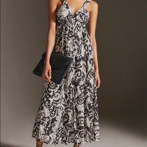 COPY - NWT ANTHROPOLOGIE V-NECK MAXI DRAMA DRESS. 1X plus